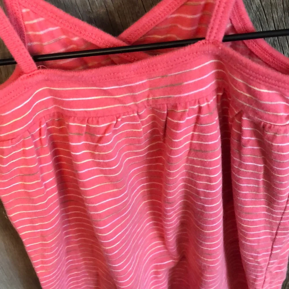 Old Navy Girls Pink Striped Cami Tank Dress 2T